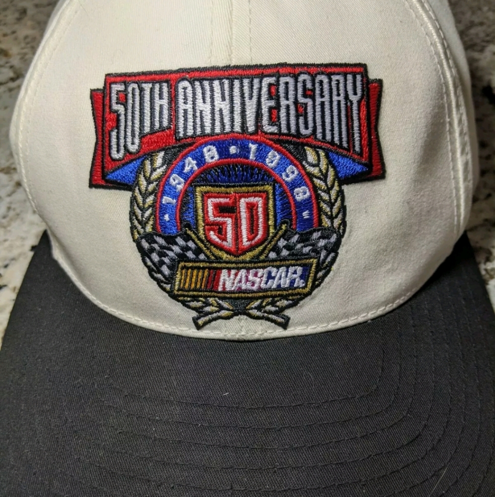 NASCAR 50th Anniversary Track Gear Ballcap Hat. Ve